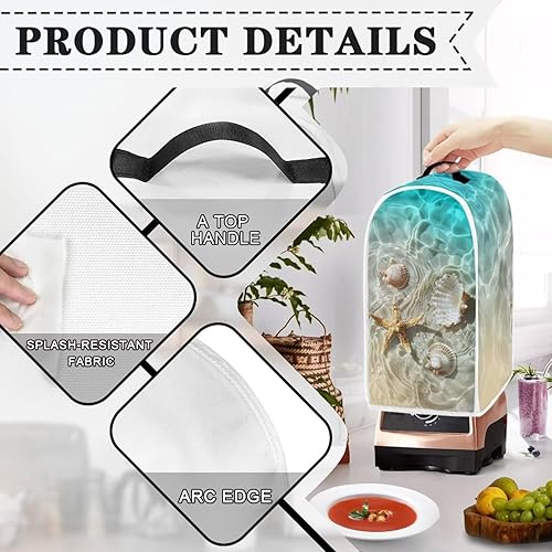 Vista 130 de doginthehole Hummingbird Blender Covers for Kitchen, Washable Appliance Covers Anti Fingerprint Stain Resistant Polyester Blender Dust Cover