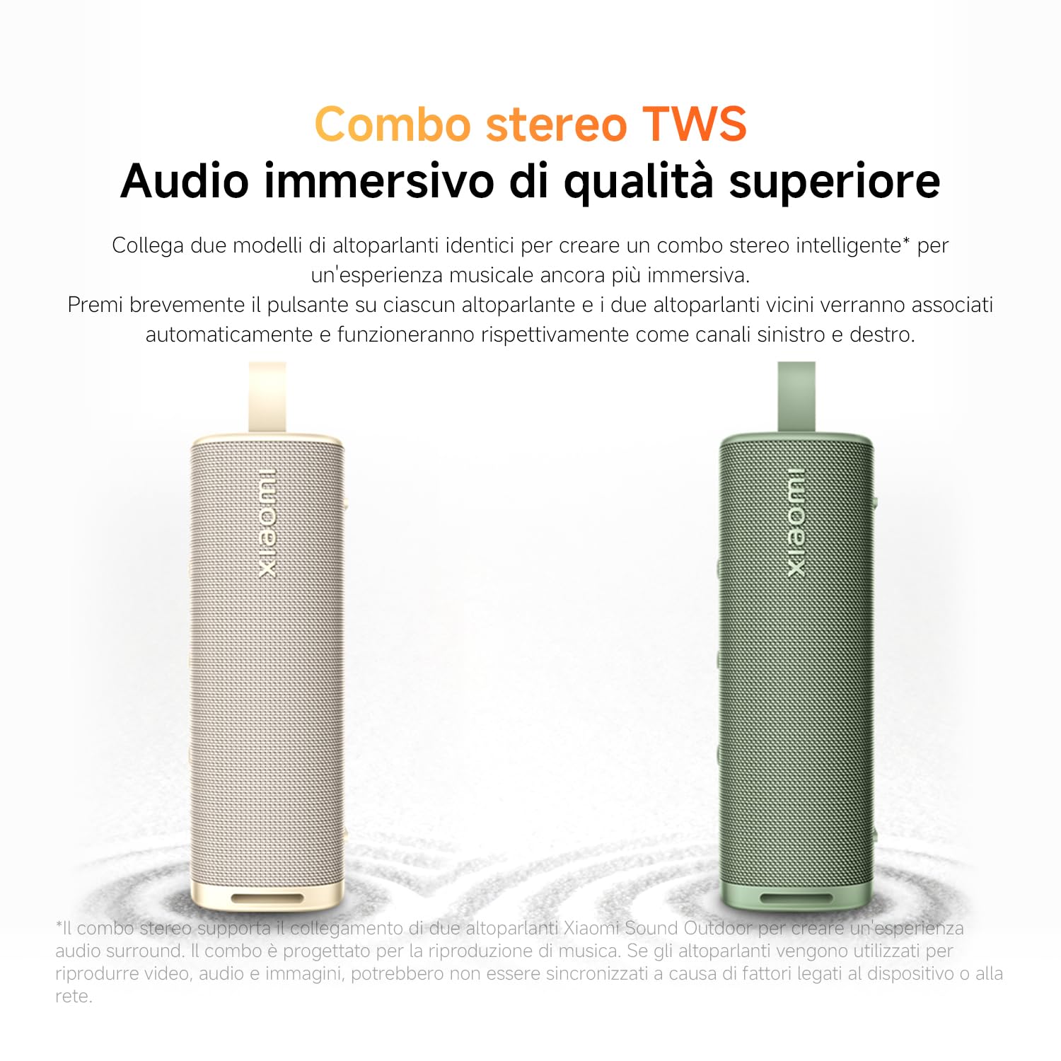XIAOMI Sound Outdoor Cassa Bluetooth Portatile 30W, Suono Potente e Dinamico, 12 Ore di Autonomia, IP67 Waterproof, TWS Pairing, Bluetooth 5.4, Design Elegante e Portatile, Rosso