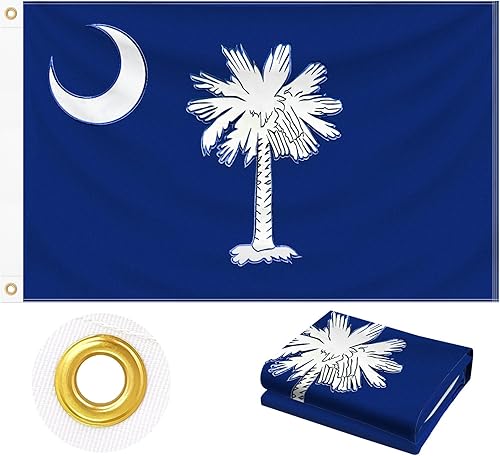 Miniatura 16 de Bandera de Puerto Rico 3x5 pies al aire libre, tela de poliéster 210D resistente Estrella bordada y cuatro hileras de costura en los extremos