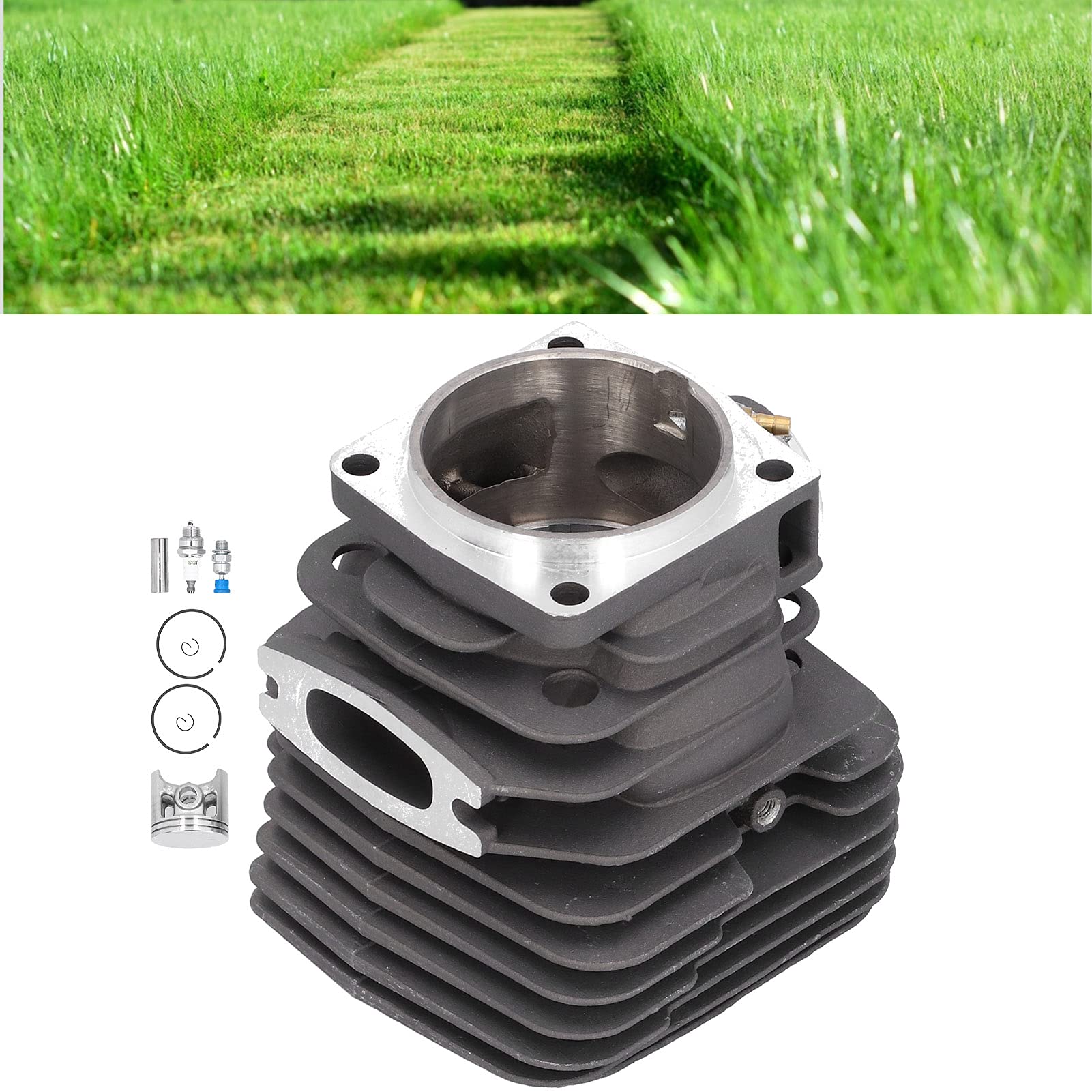 Zestaw tłoka cylindra 56 mm Wysokiej jakości części zamienne ze stopu aluminium do piły łańcuchowej 395 395XP Trwała, odporna na zużycie, odporna na korozję