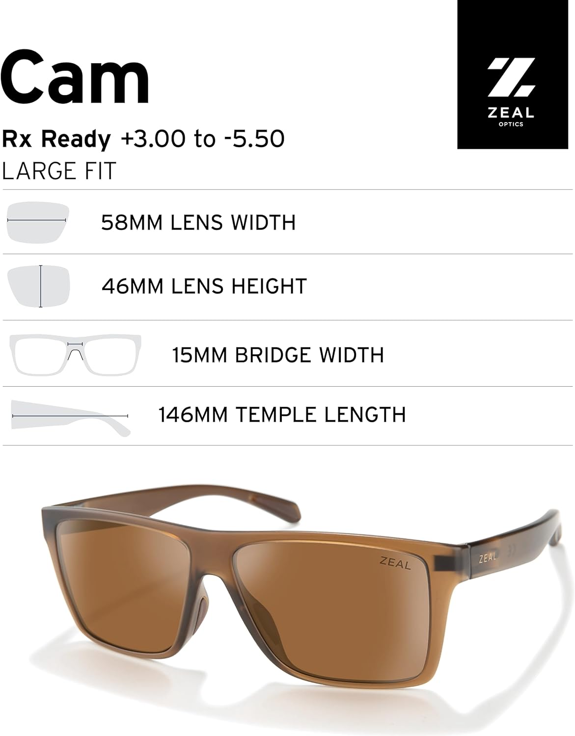 Zeal Optics Cam | Men's Plant-Based Polarized Sunglasses