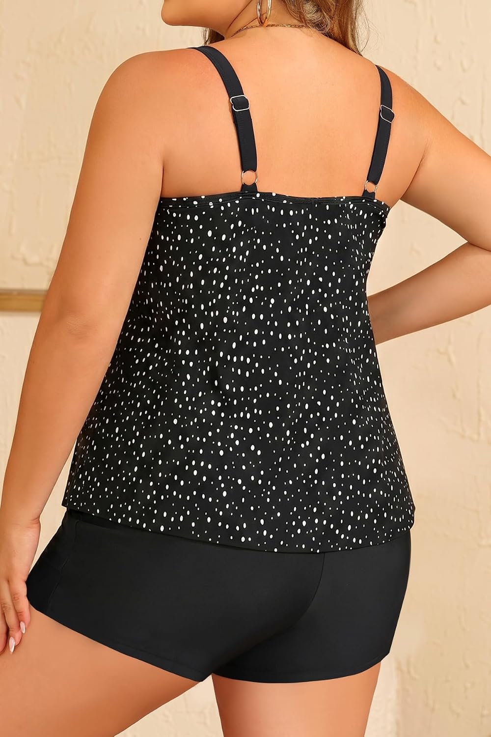 Daci Women Plus Size Tankini Swimsuit - 2 Piece Flowy Plus Size Bathing Suits and Shorts with Pockets 2025