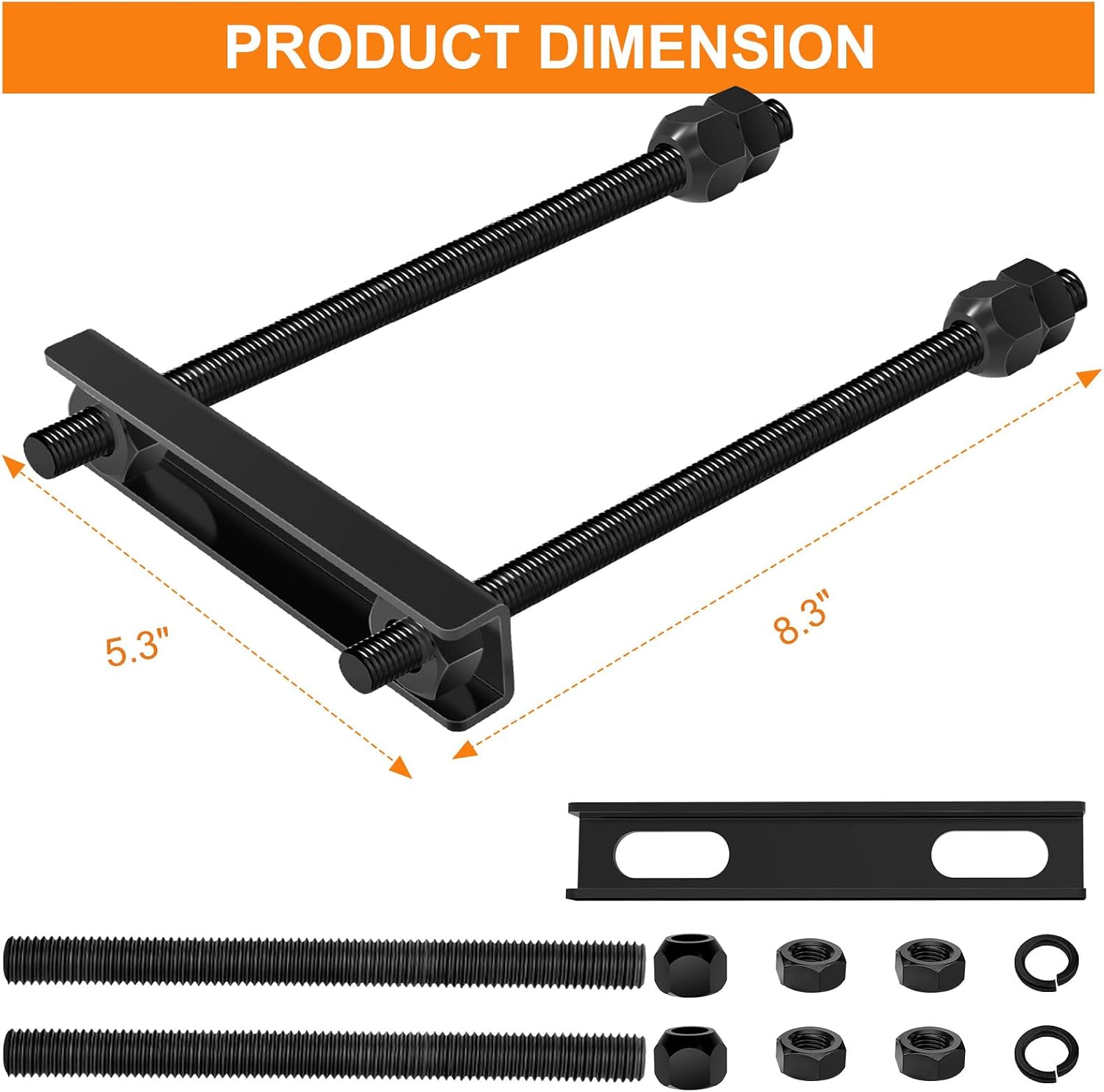 Trailer Spare Tire Mount for Utility Trailer Accessories,Universal Wheel Bracket Boat Spare Tire Mount,Spare Tire Carrier Holder (B)