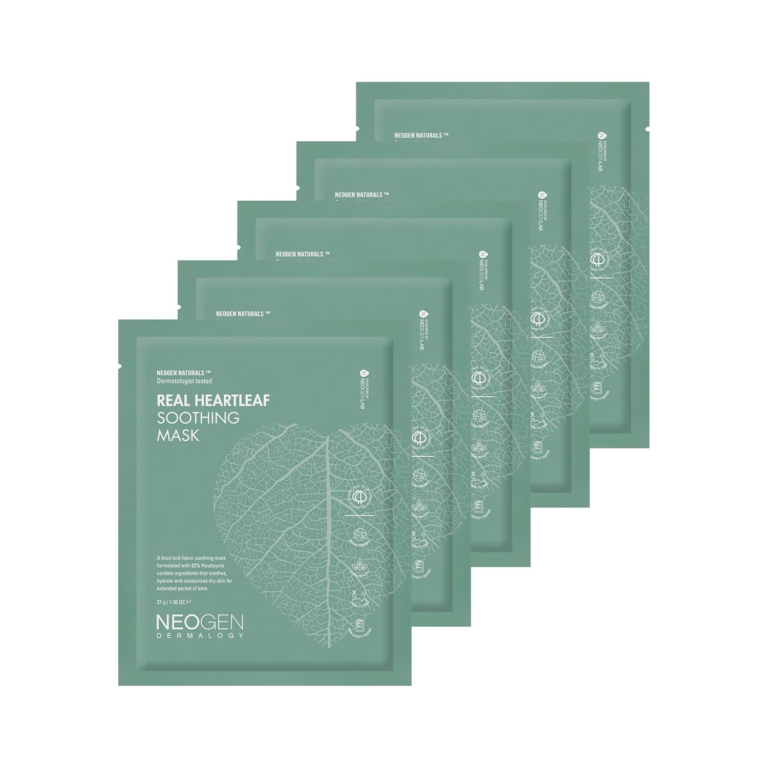 DERMALOGY by NEOGENLAB Real Cica Pad - Restores Skin Barrier Soothes Gently Exfoliates & Cleanses (Cica Micellar Pad)
