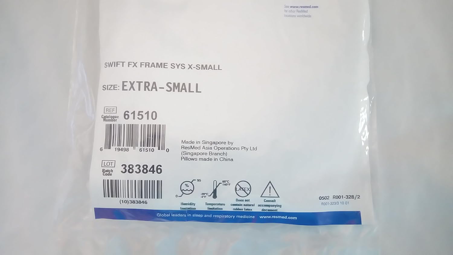 ResMed Swift FX Replacement Frame System (Without Headgear) - X-Small