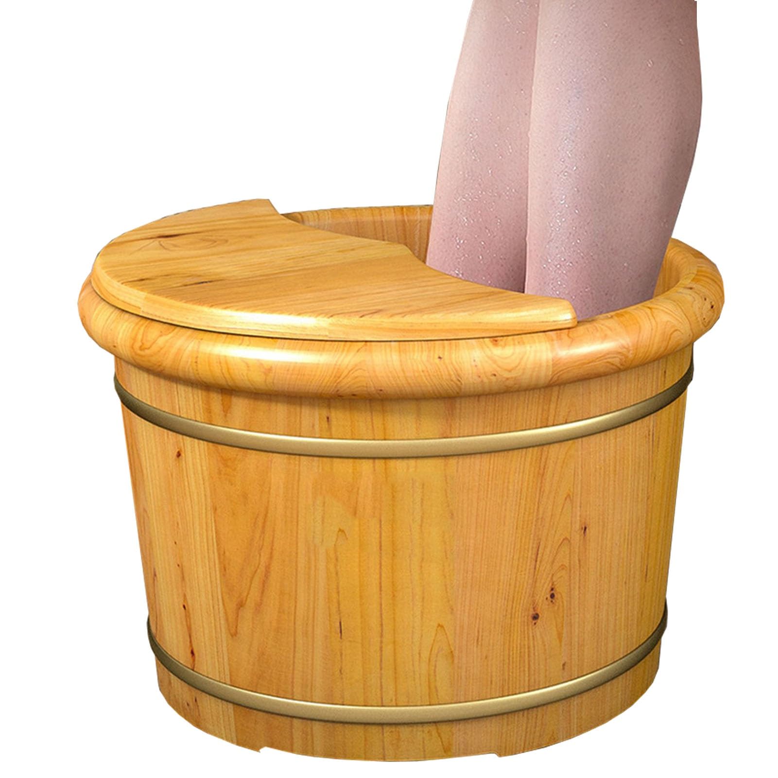 Petit baril en bois pour se détendre les pieds et soulager les tensions