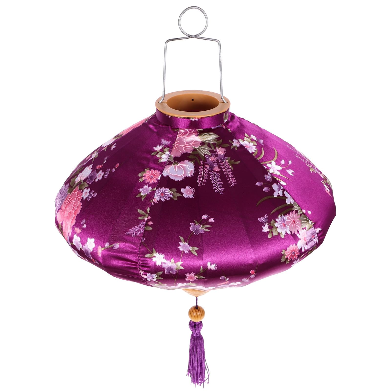 Pendentif lanterne suspension tissu pourpre décoration anniversaire de bureau festive