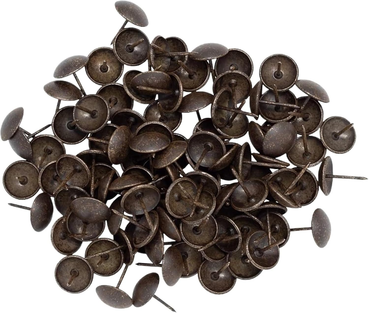 Versatile 600pcs Upholstery Tacks Decorative Trim Furniture Nails 100 Count 58 Inch Diameter Antique Brass