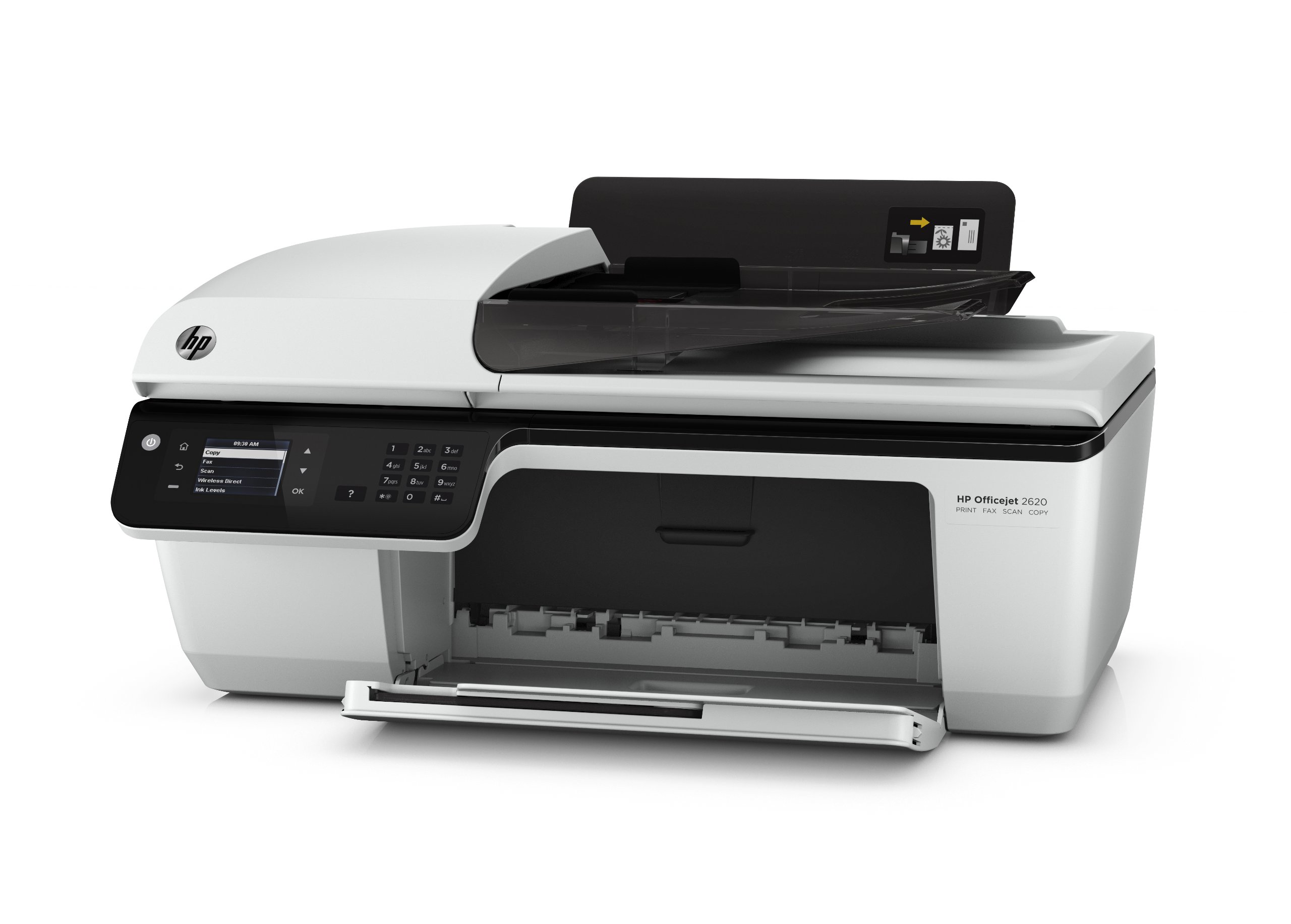 HP Officejet 2620 All-in-One Multifunktionsgerät (Scanner, Kopierer, Drucker, Fax, USB 2.0) weiß/schwarz