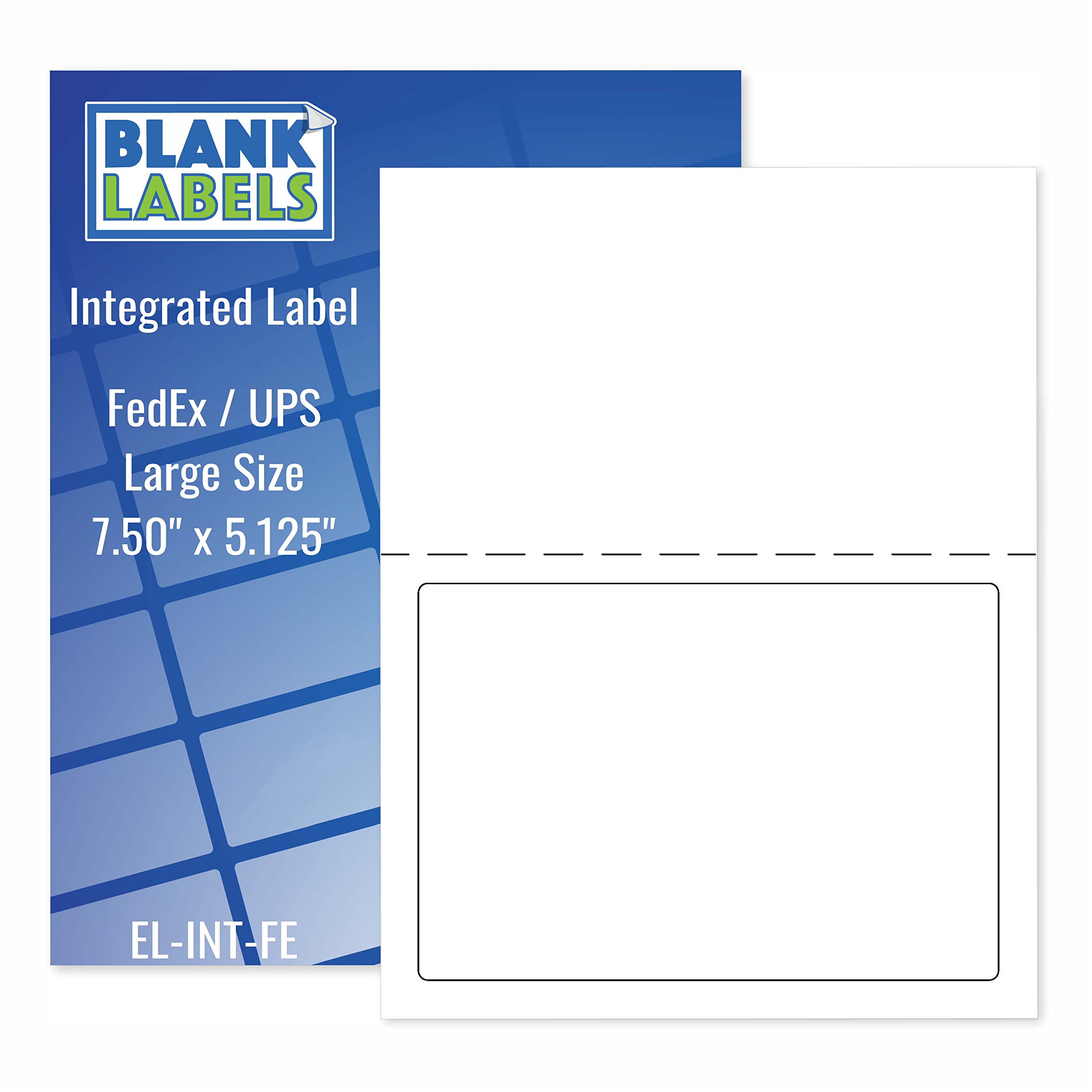 Buy Half Sheet FedEx Shipping Labels With Tear Off Receipt From Blank