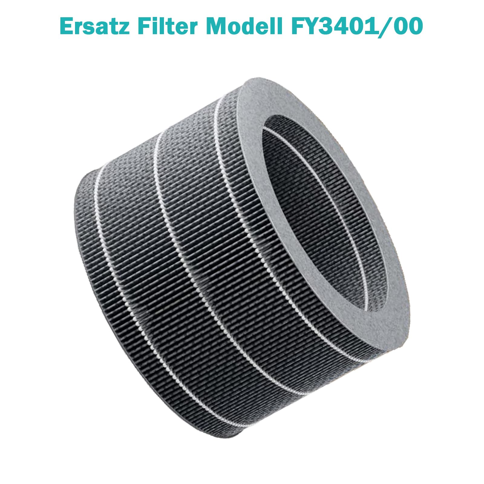 FY3401 filtr wymienny do Philips 3400 serii AC3420 i AC3421 2 w 1 oczyszczacz powietrza i nawilżacz powietrza, zamiennik filtra HEPA FY3401/00 (2 sztuki)