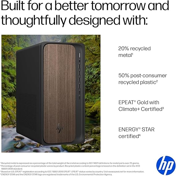 HP 2025 OmniDesk Business Next Gen AI PC Desktop, Intel Core Ultra 7 265, 400 W Power Supply,16GB DDR5 RAM,2TB SSD, USB-C, Wi-Fi 6,Bluetooth 5.4,Wired KB & Mouse, Windows 11 Home