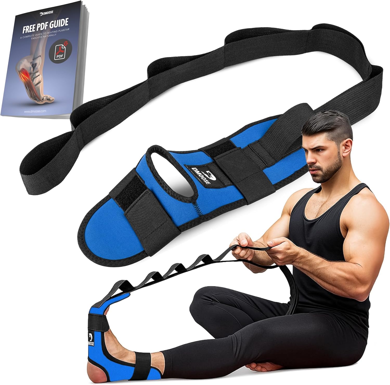 Bande d'entraînement muscles jambes DMoose avec sangle multi-boucles - 7