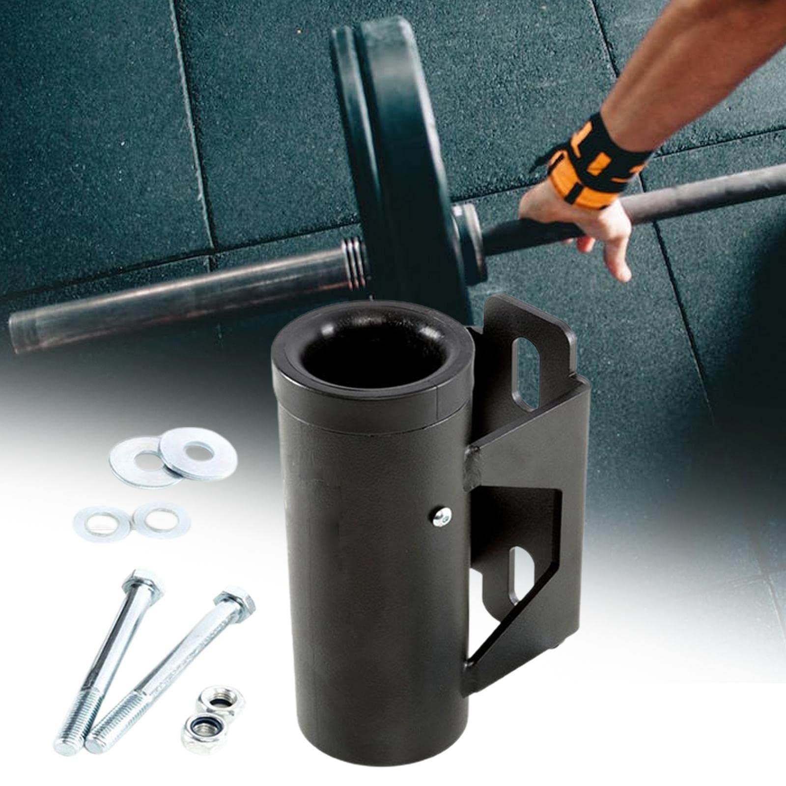 predolo Barbell Portadisco Staffa Organizzatore Supporto Portaoggetti Allenamento Allenamento Ferro Resistente Indicata per Palestra Casa O Garage