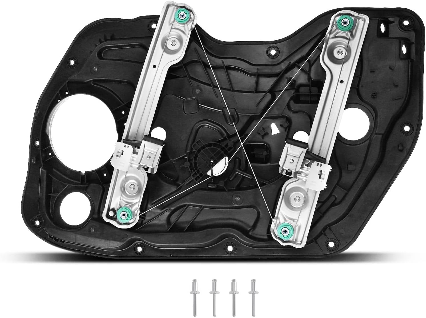 YHTAUTO Front Power Window Regulator Driver Side with 2-Pin Motor Assembly and Interior Door Panel for Hyundai Elantra 2011-2016, Sedan only