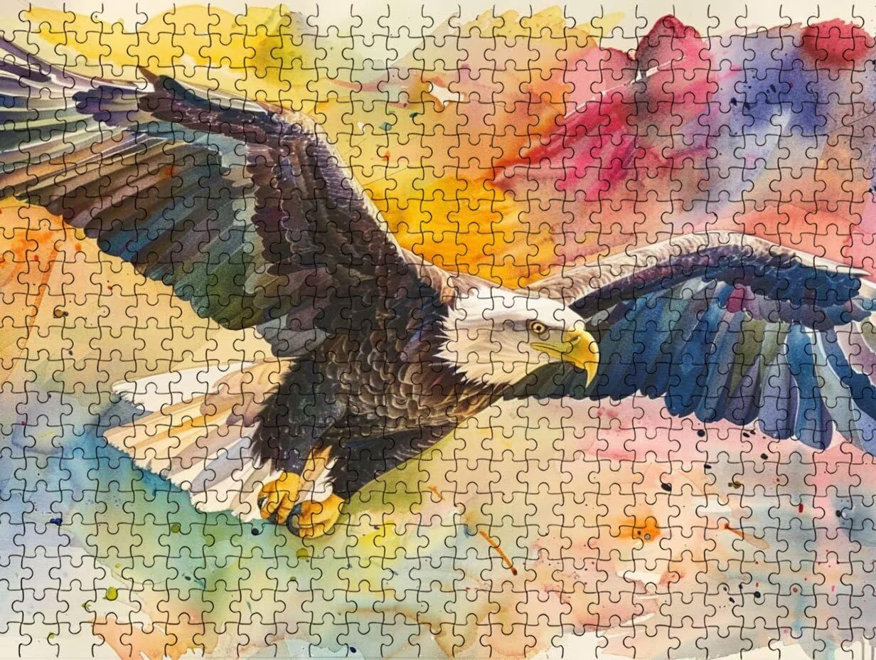 Klasyczne puzzle 2000 elementów, puzzle dla dorosłych, pigmentowany orzeł