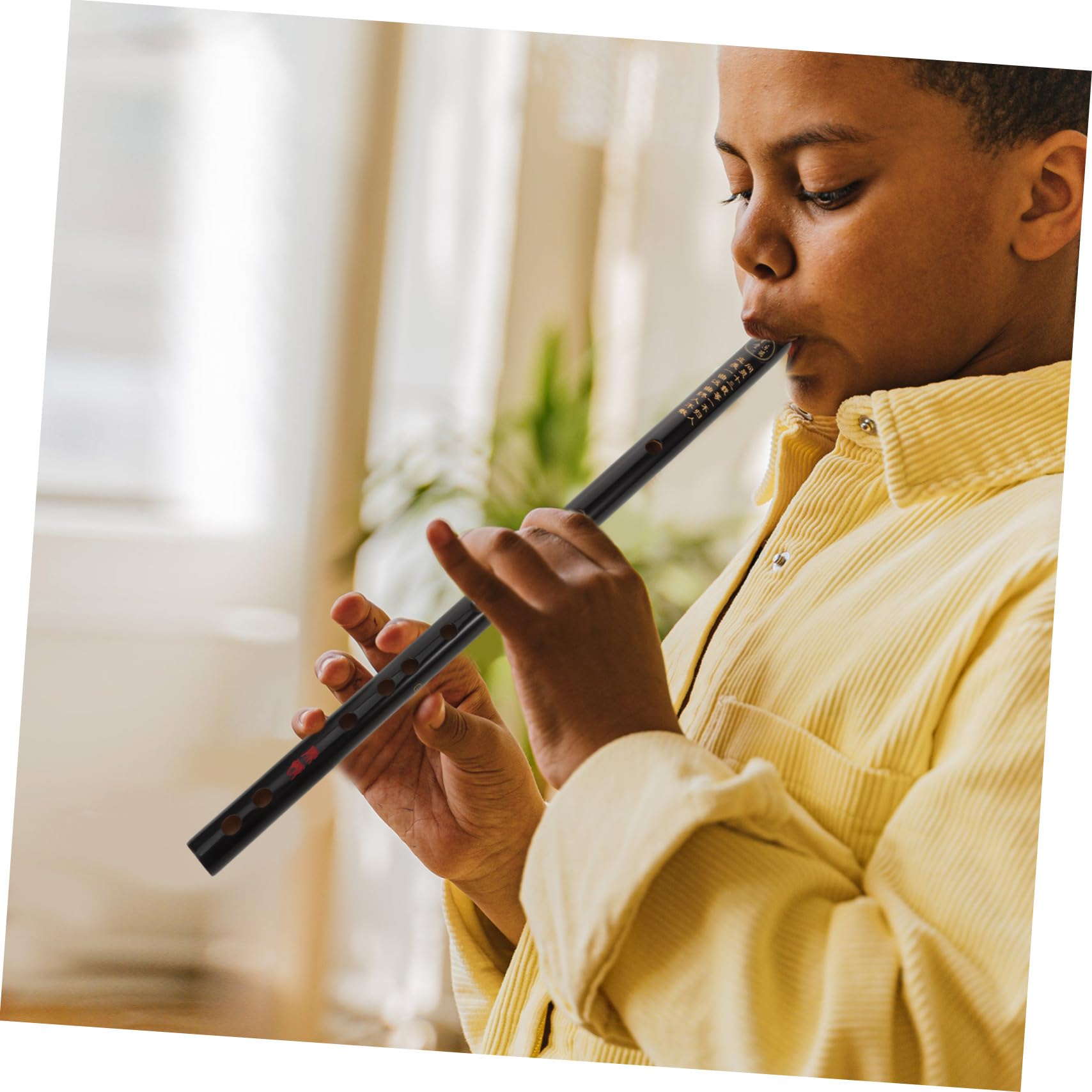 ibasenice Flauta De 3 Agujeros Con Sonido Para Niños Niñas Y Adultos Instrumento Musical Tradicional Chino Ligero Y Portátil Con Borlas Decorativas.
