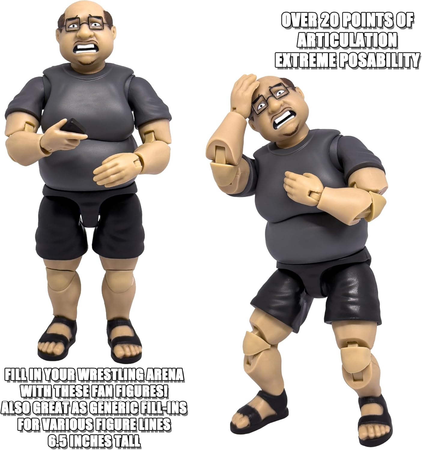 Ultimate Wrestling Crowd Fan Figures: STU