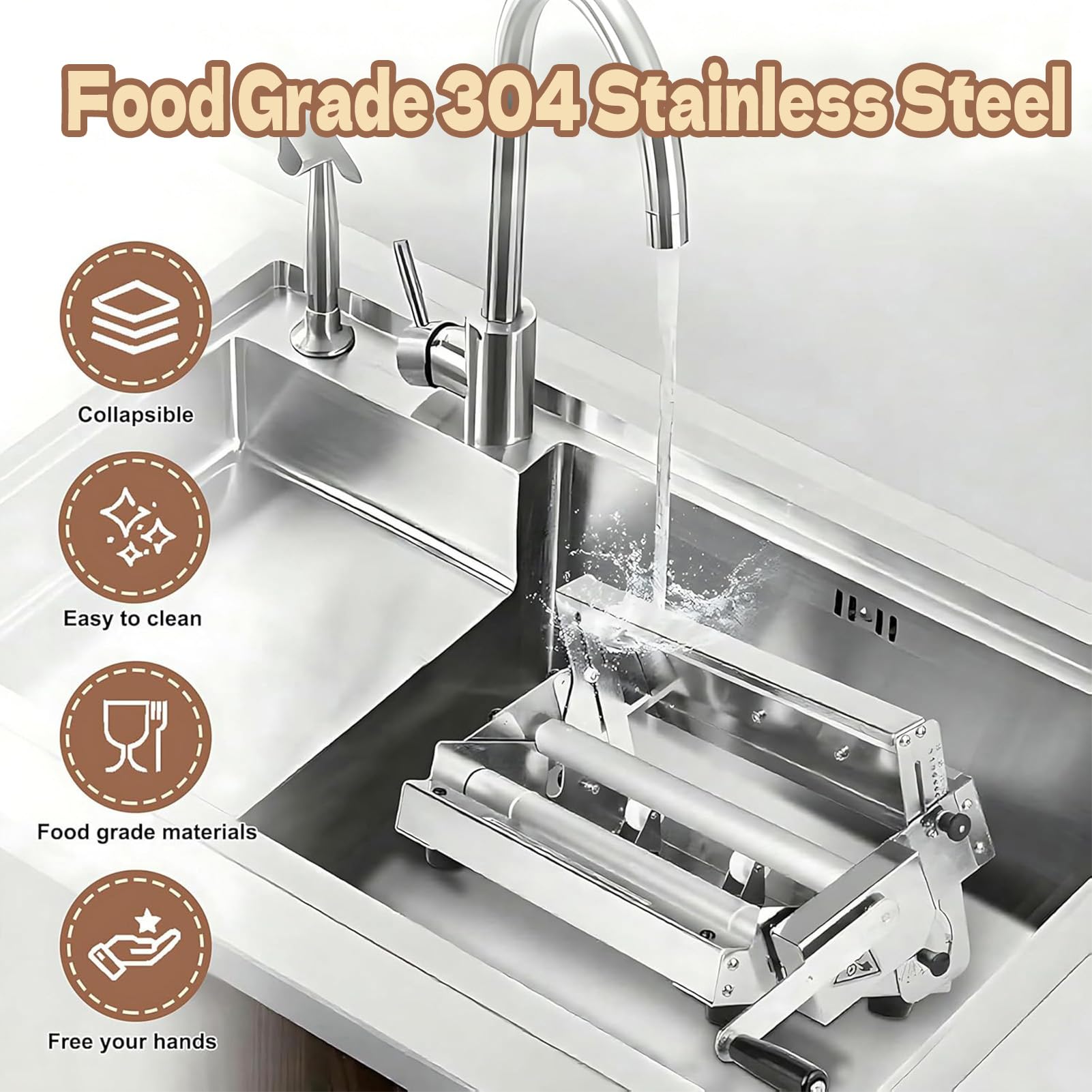 Sfogliatrice Manuale per Croissant, Sfogliatrice Pasticceria Pieghevole in Acciaio Inossidabile, Spessore Regolabile 0-27 Mm, Piano 30x60cm/40x90cm, Strumento Base per Panetteria E Pasticceria