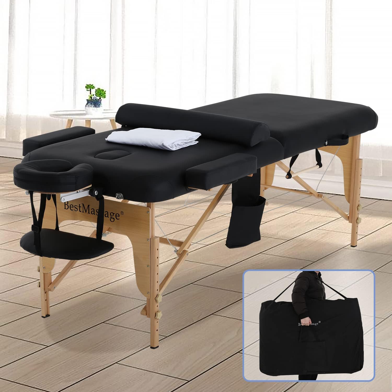 Yewuli Massage Table Bed Portable Folding Massage Spa Beds
