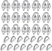 15pcs 2mm Cable Clamp Set M2 Stainless Steel Cable Clamp 2mm Cable Clamp 2mm Wire Rope Wire Rope U Cable Clamp Wire Clamp Wire Cable Clamp