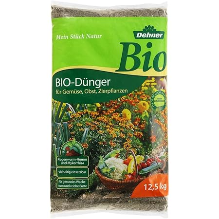 Dehner Bio Dünger, für Gemüse, Obst und Zierpflanzen, 12.5 kg, für ca. 75 qm