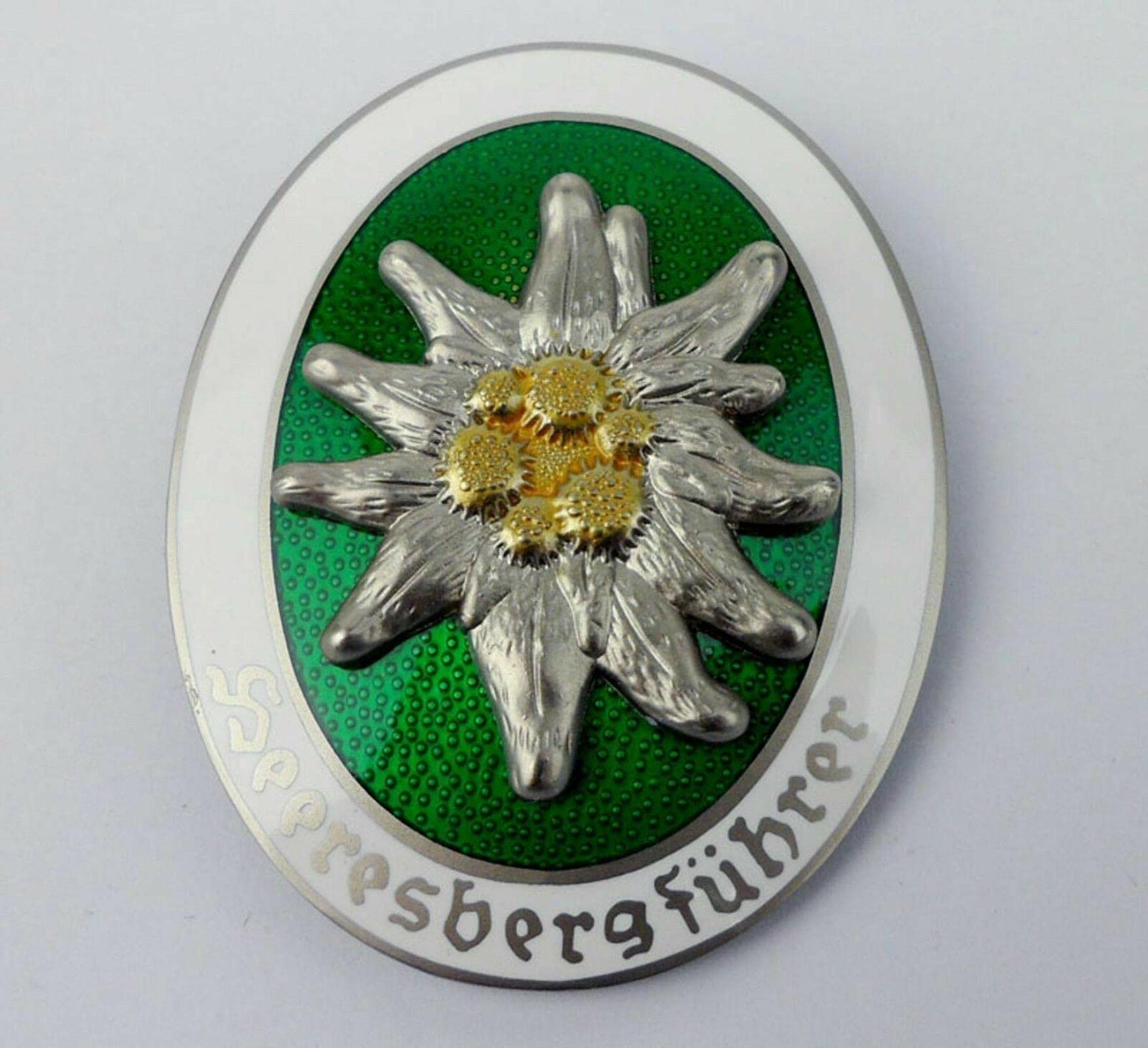 Ansonboy Wwii Ww2 German Army Edelweiss Badge Badge Badge Clothes Brooch