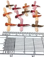 Vista 3 de Lote de 12 Miniatura Libélula Hada Jardín Suministros Animal Estatuilla Muebles Casa de Muñecas GD#021