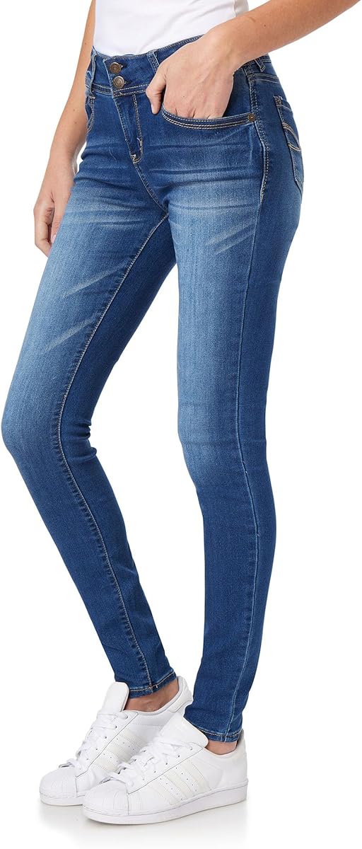 WallFlower Women's Ultra Skinny Mid-Rise Insta Soft Juniors Jeans (Standard and Plus)
