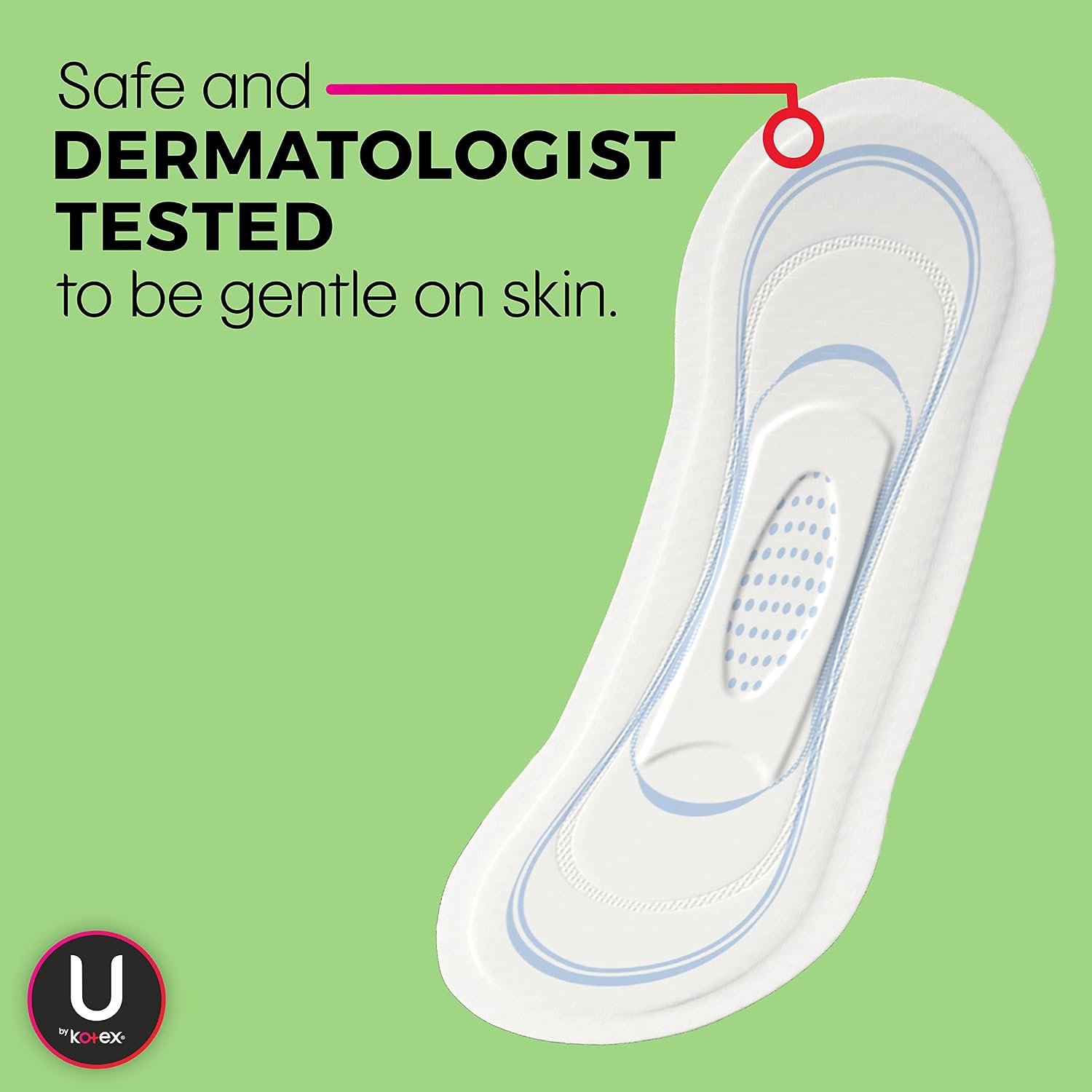 U by Kotex Security Ultra Thin Pads, Regular, Unscented, 60 Count