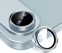 Vista 7 de Paquete de 2X2 Protector de Lente de Cámara para iPhone 17, iPhone 16 Plus/ 16 Protector de Pantalla de Lente de Vidrio Templado Cubierta de Cámara