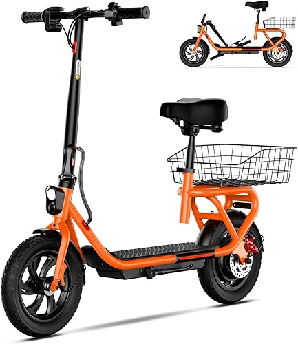 Miniatura 9 de SISIGAD Electric Scooter Adults Peak 500W, 3 Gears,152030 Miles Long Range Scooter Electric for Adults, 8.5"10" Solid Tires,19 MPH Fast Max Speed