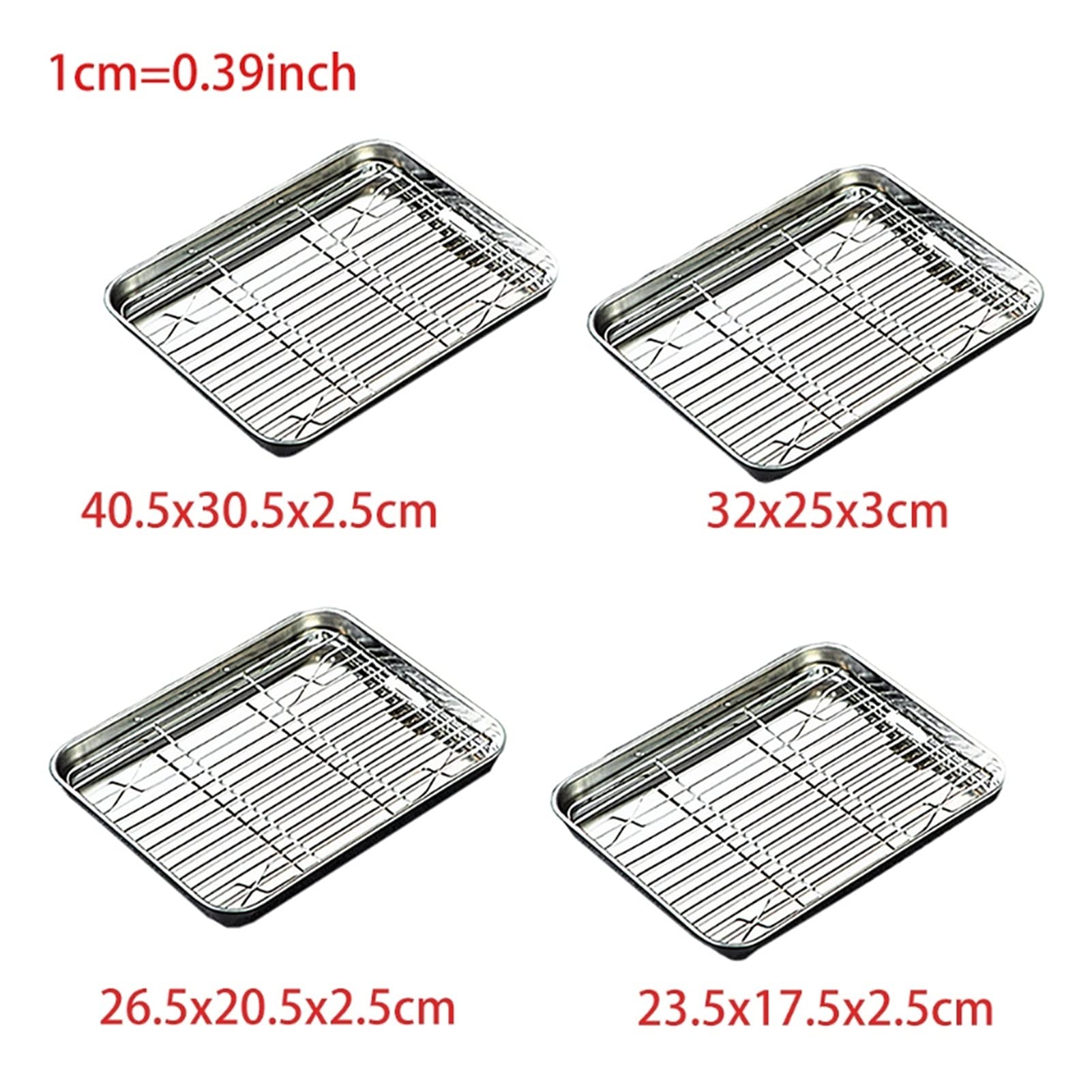 Baking Sheet Tray with Removable Rack Set Stainless Steel Cooling Pan for Oven,Baking Sheet Rack(C)
