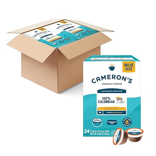 Cameron's Coffee Cápsulas de café de una sola porción, 100% colombiano, 96 unidades