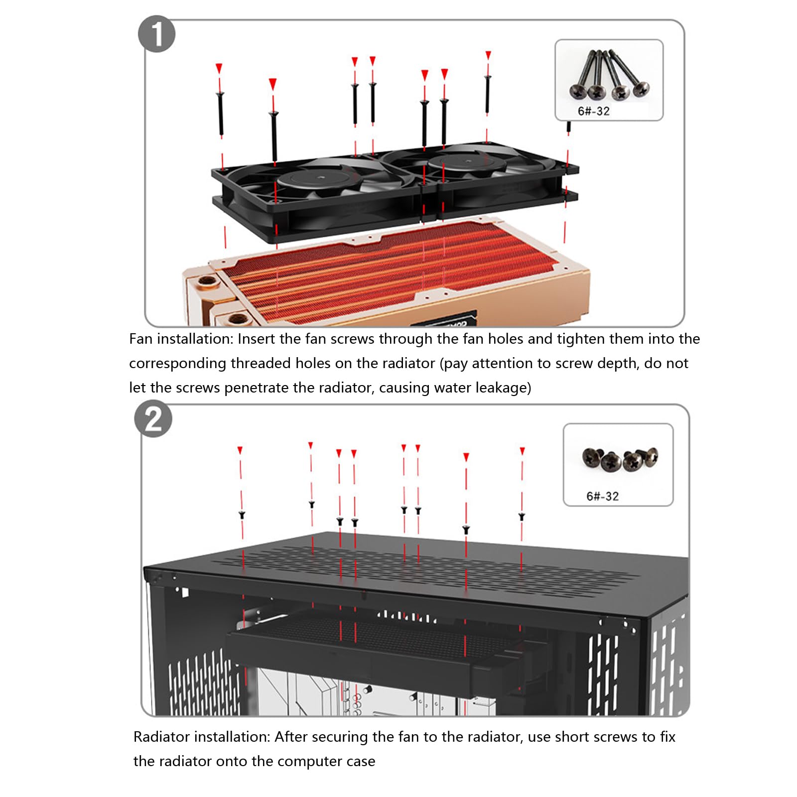 Taille optimisée du radiateur en Aluminium à Double Structure 114