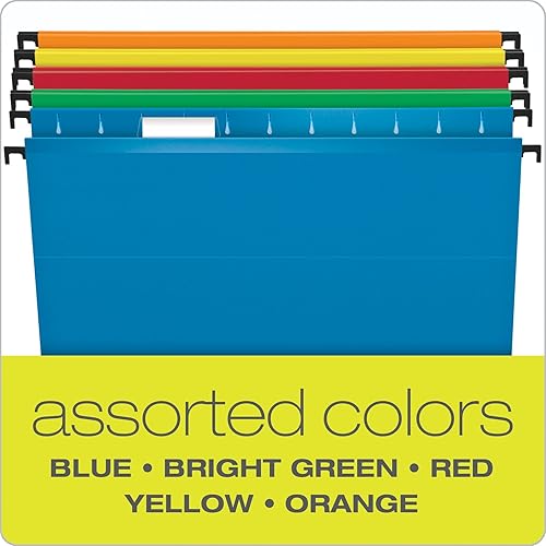Vista 14 de Pendaflex Surehook fólders de archivos colgantes reforzados, Colores Variados
