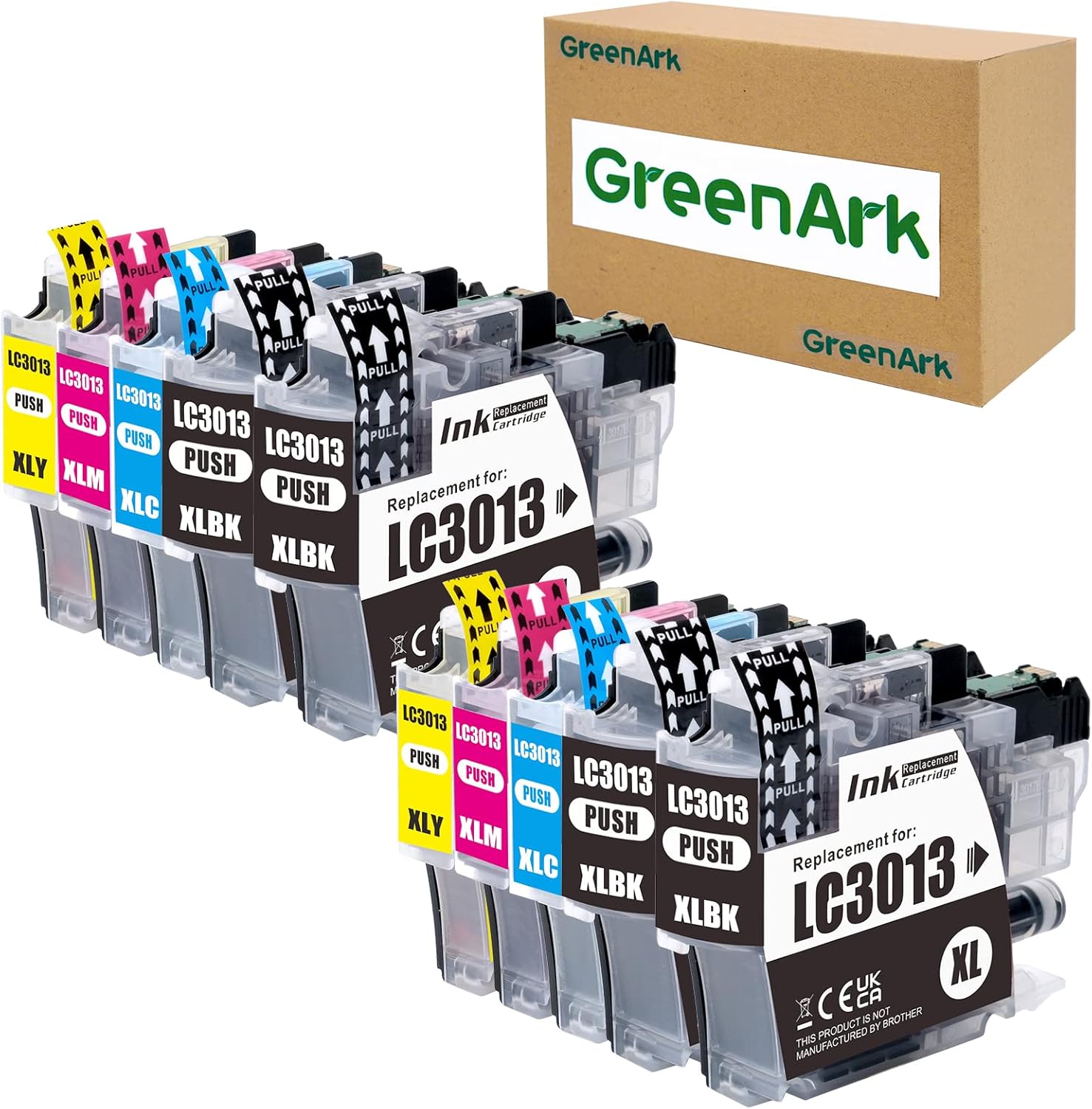 GREENARK LC3013XL Colour Cartridges Compatible with Brother LC3013 XL Printer Cartridges for MFC-J491DW MFC-J497DW MFC-J690DW MFC-J895DW (4Black, 2Cyan, 2Magenta, 2Yellow)