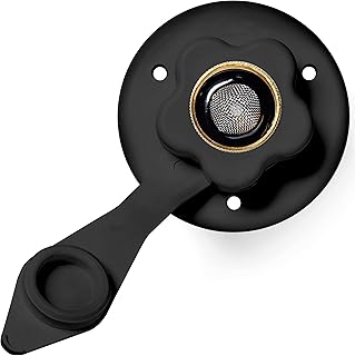 RV Water Inlet Connection. RV City Water Inlet with Check Valve. RV Water Fill Inlet. RV Water Hose Connector, City Water Fill RV. Water Hose Flange. City Water Hookup for Camper (Black).