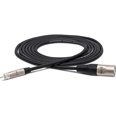 Hosa HRX-010 Pro Unbalanced Interconnect, REAN RCA to XLR3M, 10 Feet