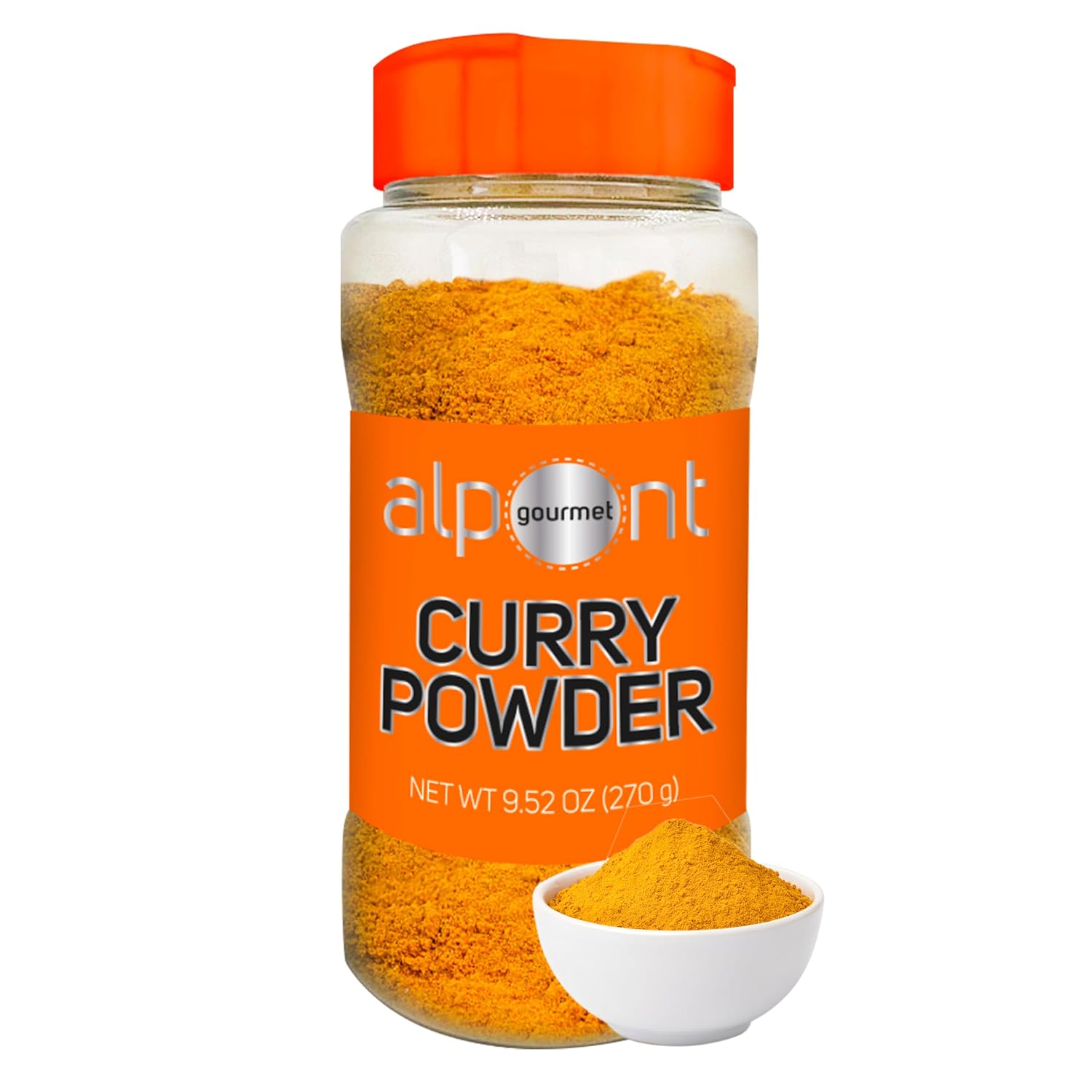 ALPONT GOURMET Curry Powder - Traditional Indian Spice Blend - Asian Curry Seasoning with Bay Leaf, Mustard Seeds, Fenugreek - Non GMO - 1.94oz (Pack of 6)