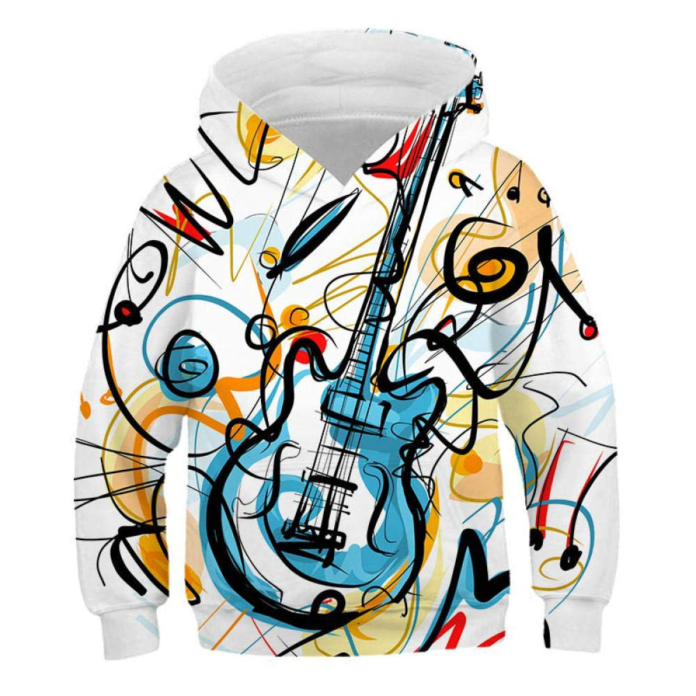 Sweat-shirt pour enfants avec impression 3D pull à capuche manches longues - 3