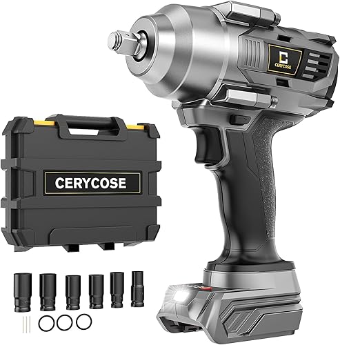 Miniatura 15 de Llave de impacto inalámbrica para batería Dewalt 250FT-LBS 3/8 pulgadas 340N.m Pistola de impacto compacta sin escobillas eléctrica incluye luz de