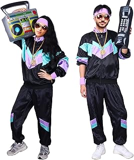 CULTURE PARTY 80s Shell Suit Costume Men Women Retro Tracksu