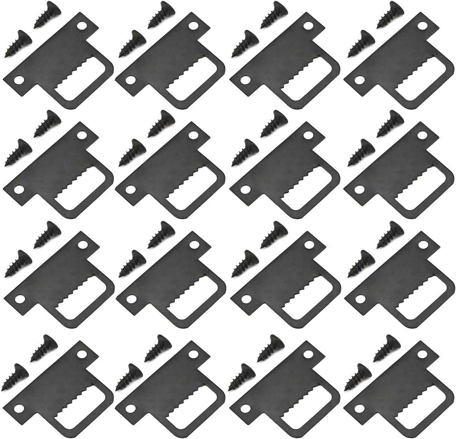Nails For Hanging Pictures,Picture Hooks 50PCS Sawtooth Picture Hangers Iron Picture Hangers 1.26" x 0.87" Double Hole Picture Frames Hangers for Hanging Clock Paintings Artwork Picture Frame Hook Pho