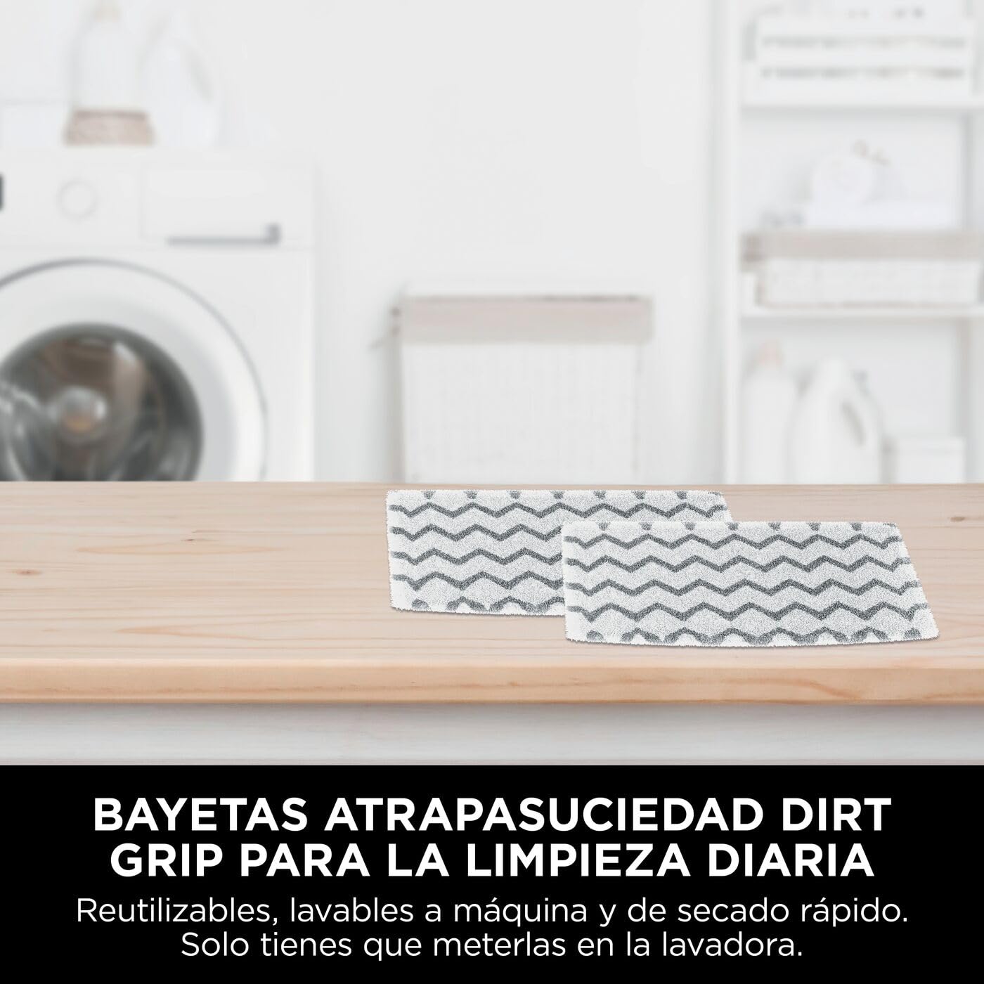 Shark SteamSpot con Steam Blaster para Suelos Duros, mopa de Vapor Ligera sin sustancias químicas, depósito de Agua extraíble, 2 bayetas atrapasuciedad Dirt Grip Lavables, Blanco y Cobre S2001EU
