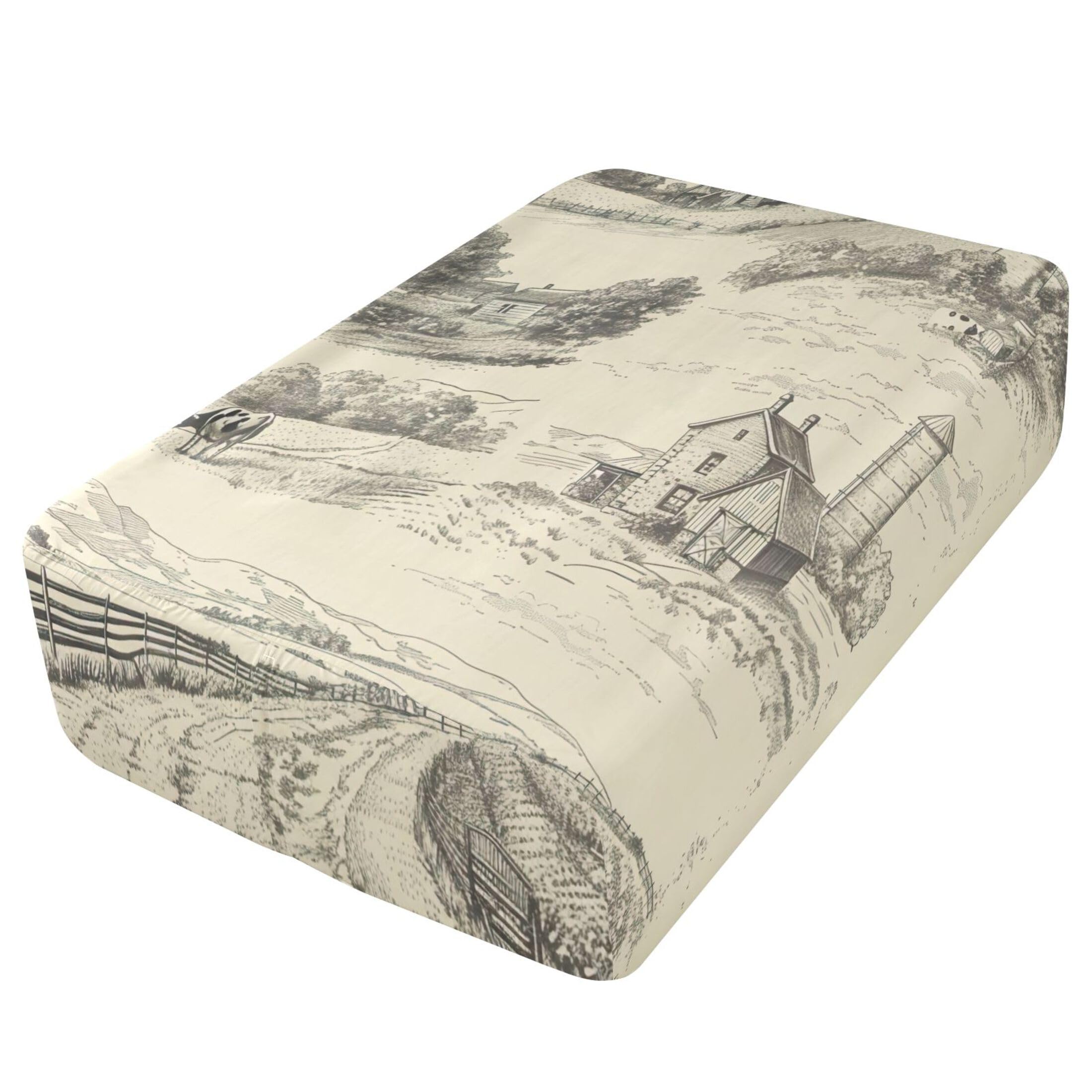 Sábana bajera ajustable individual con molino de viento para colchón de aire, bolsillo extra profundo de 24 pulgadas, funda suave y transpirable con apertura de válvula de cremallera para