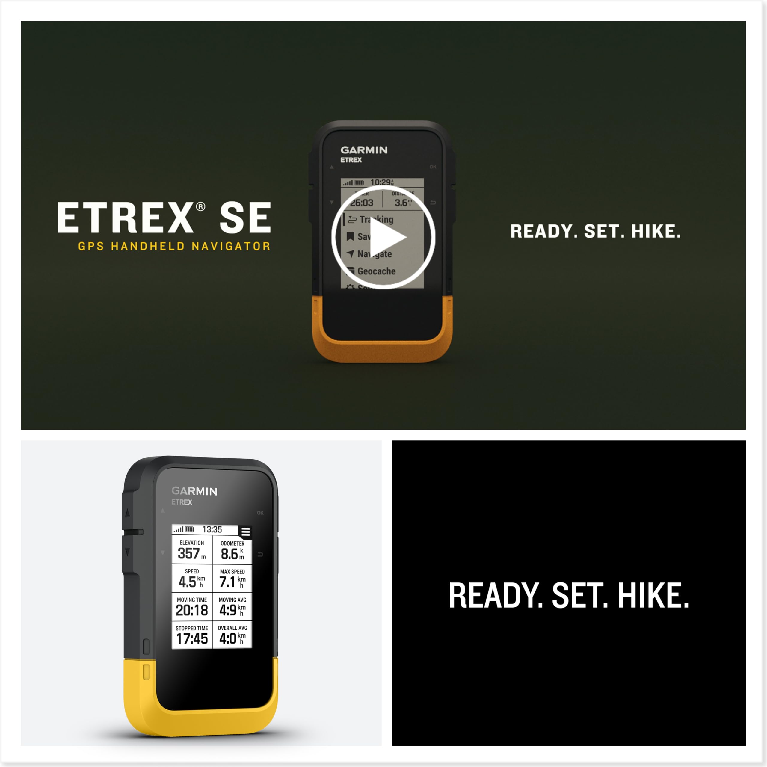 Garmin eTrex SE – Robustes GPS-Outdoor-Navi mit hochauflösendem 2,2“ MIP-Display, über 7 Tage Batterielaufzeit, wasserdicht nach IPX7, digitaler Kompass, kompatibel Explore App