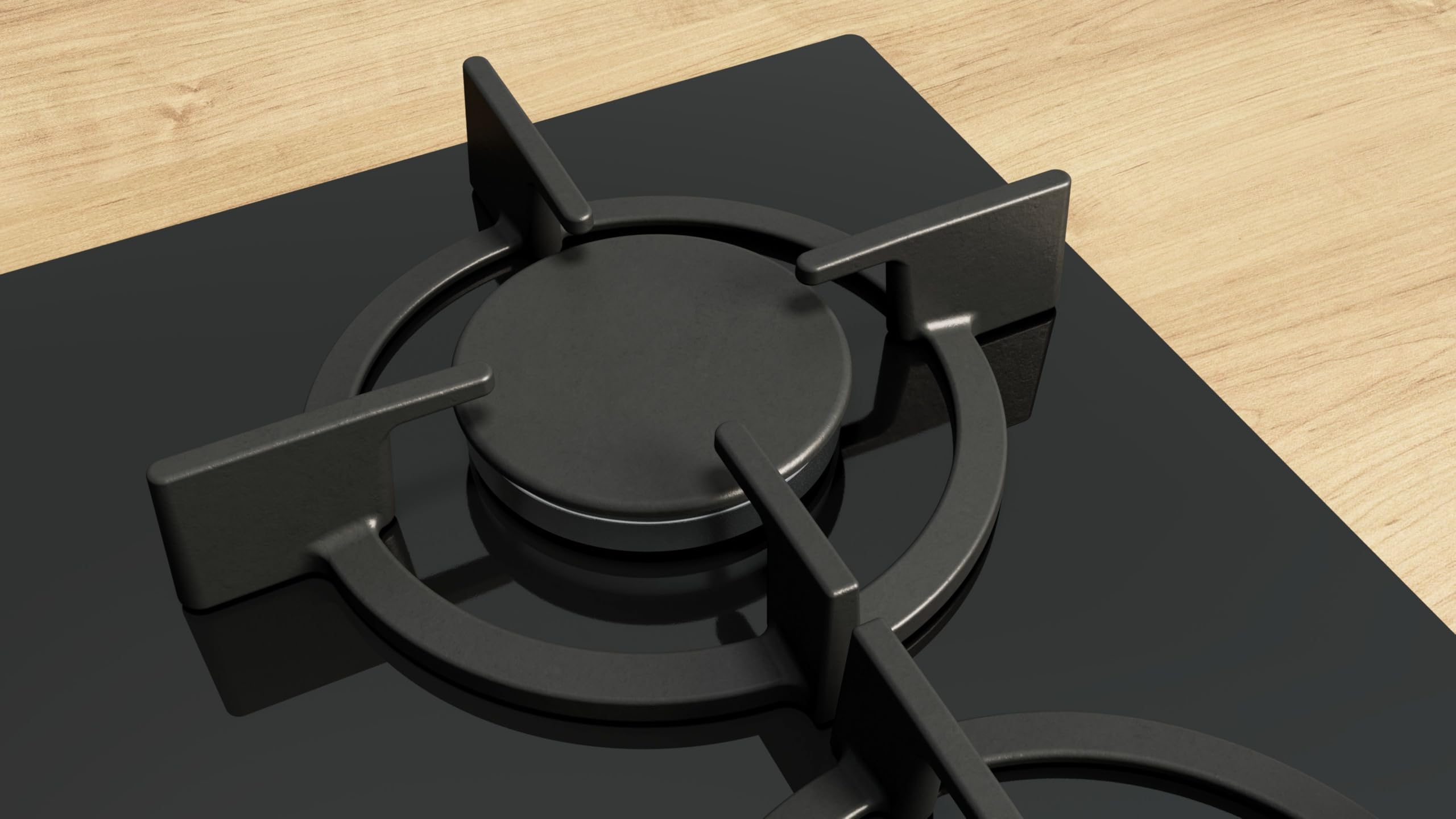 Bosch, Placa de Gas, Serie 6, 3 Zonas, Seguridad GasStop, negro, PPC6A6I10 | Cocina segura y con resultados deliciosos con el control preciso de la llama en 9 niveles.