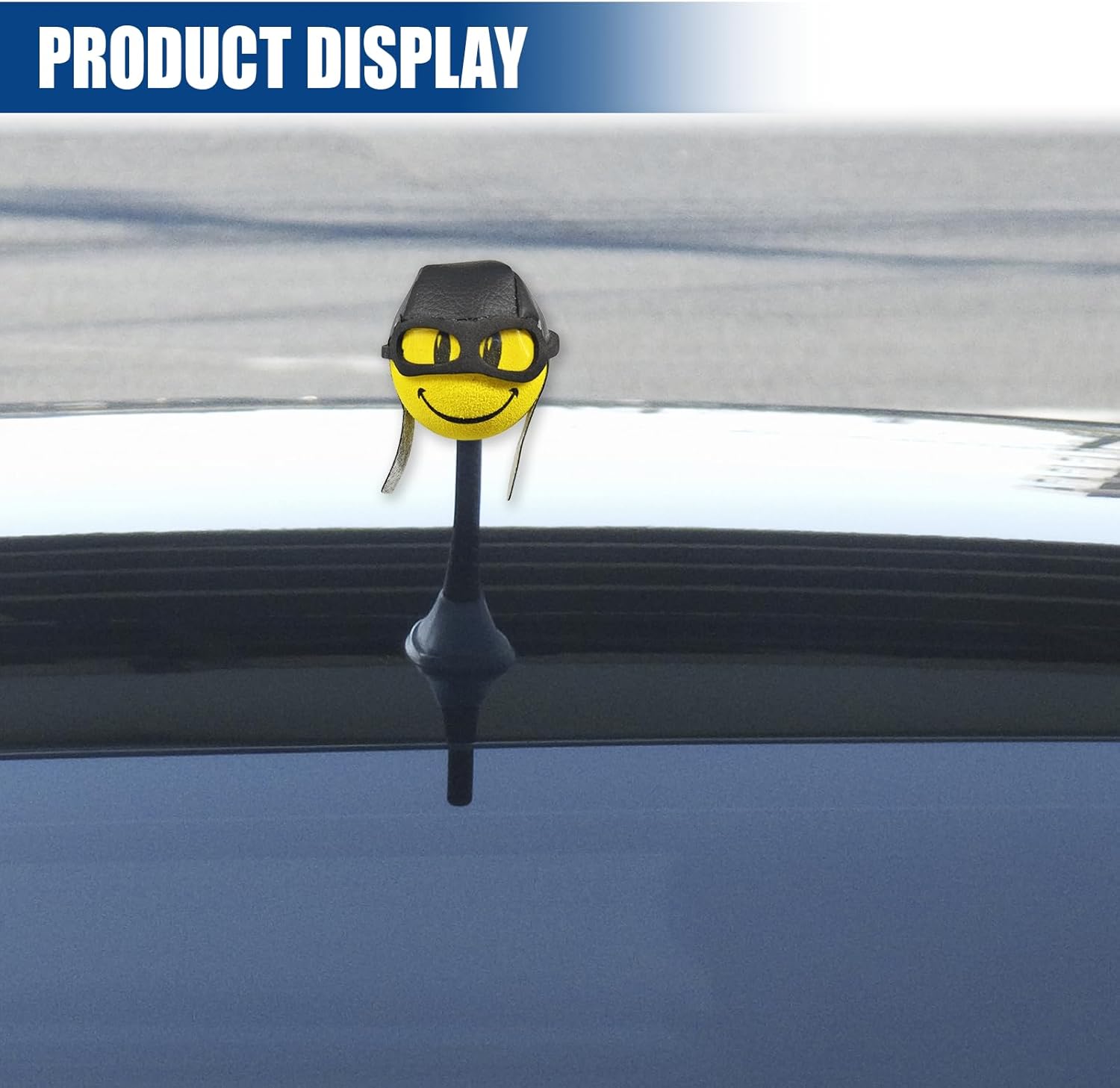 Pilot Car Antenna Topper, Cute EVA Vehicle Antenna Foam Ball Decoration, Easy to Find Car in The Parking Area, Universal Funny Auto Exterior Accessories for Truck SUV (Pilot)