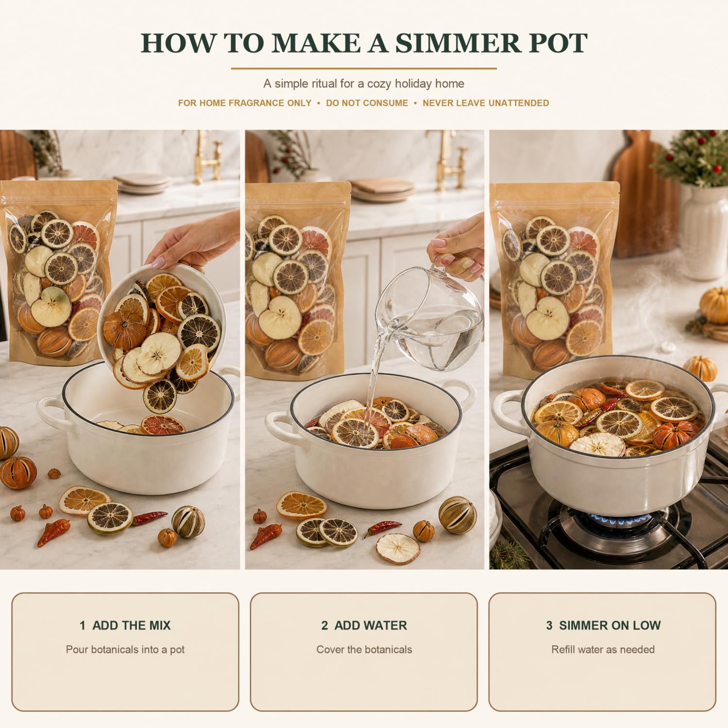 1 confezione da 500 g di potpourri di frutta secca mix fai da te